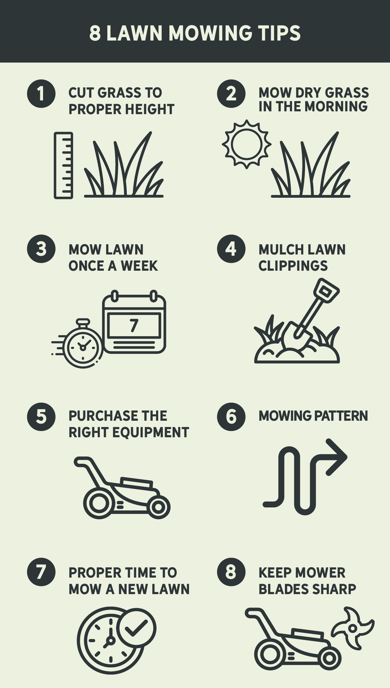 8 Lawn Mowing Tips 8 Lawn Mowing Tips