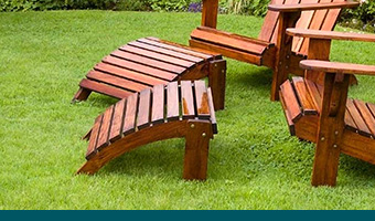 Adirondack Footstool