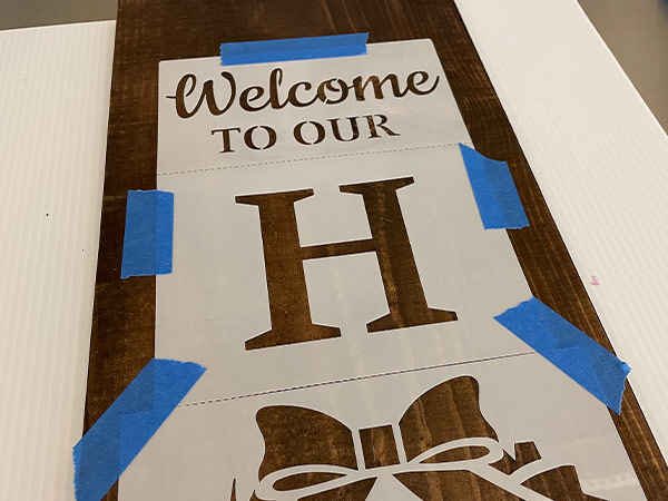 Welcome To Our Home Stencil Planning Your Project