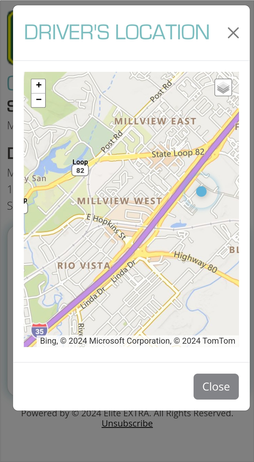 driver's location driver's location