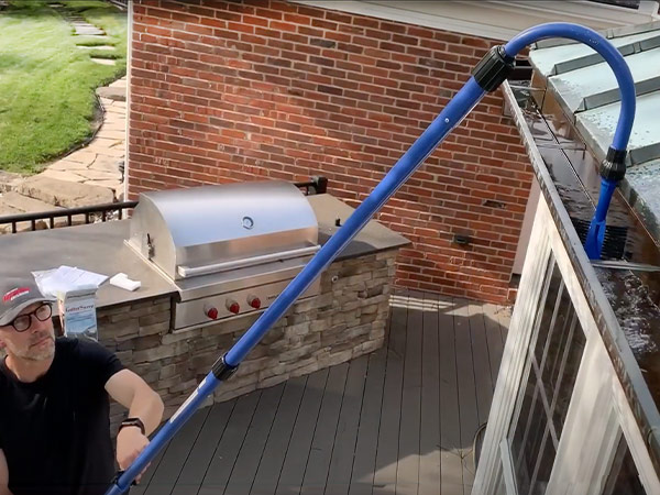 Cleaning out the gutters Cleaning out the gutters