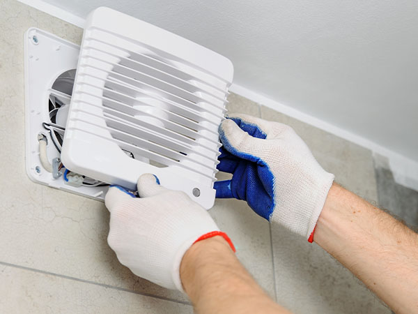 Bath fan installation Bath fan installation